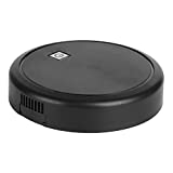 ● Regalo de Navidad ● Aspirador robot de piso duro hebreo, barredora inteligente Wi-Fi, alfombra de carga USB de polvo flotante para mascotas (negro)